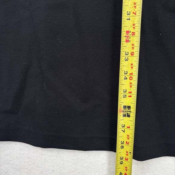 Lands' End Sheath Dress Womens Size 18 Black Ponte Knit Stretch Pockets Back Zip - Picture 7 of 10